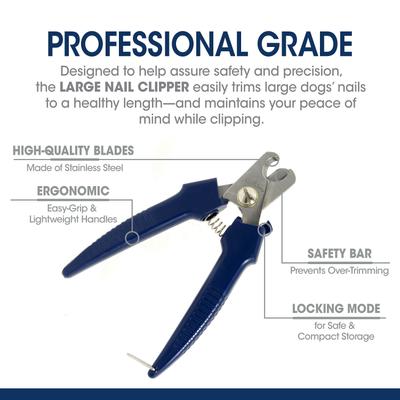 Show full view: Four Paws Magic Coat Professional Series Large Nail Dog Clipper, Blue slide 2 of 11