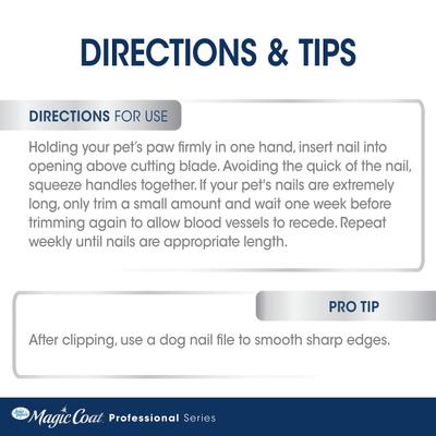 Show full view: Four Paws Magic Coat Professional Series Large Nail Dog Clipper, Blue slide 4 of 11