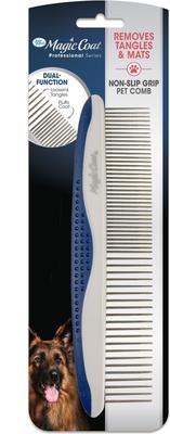 Show full view: Four Paws Magic Coat Professional Series Non-Slip Grip Dog Comb, Blue slide 9 of 10
