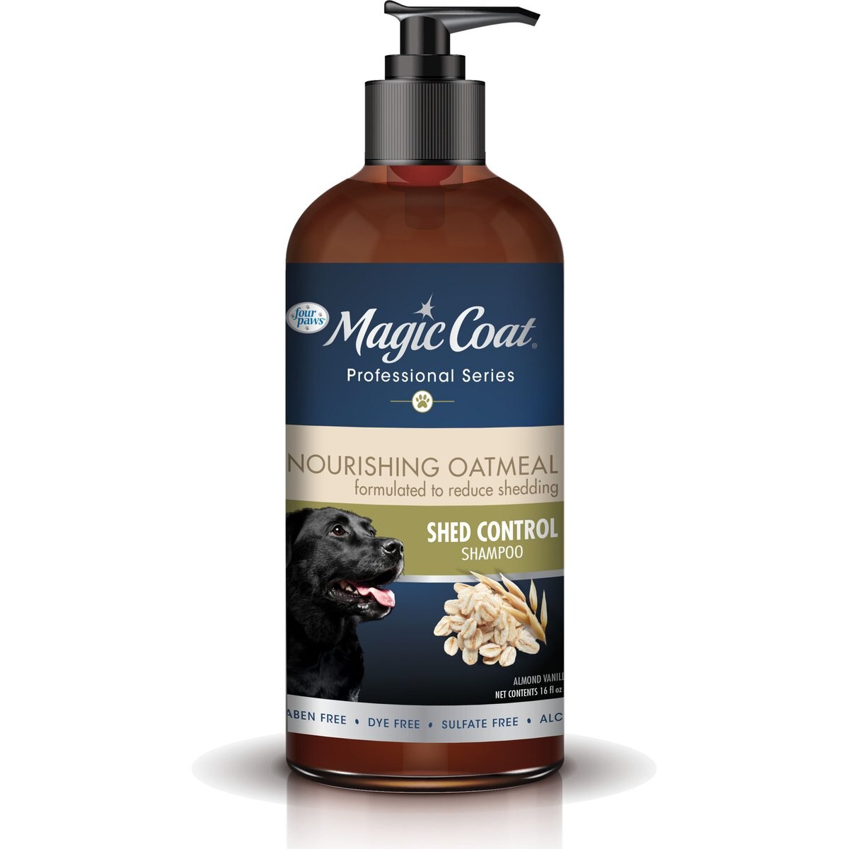 Four Paws Magic Coat Professional Series Nourishing Oatmeal De-Shedding Dog Shampoo, 16-fl oz bag