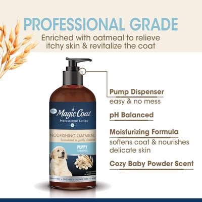 Show full view: Four Paws Magic Coat Professional Series Nourishing Oatmeal Puppy Shampoo, 16-fl oz bag slide 3 of 10