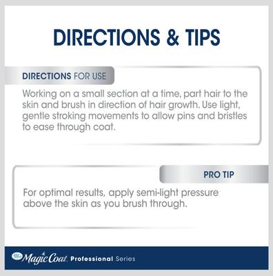 Show full view: Four Paws Magic Coat Professional Series Self-Cleaning Slicker Dog Brush, Blue, Large slide 5 of 12