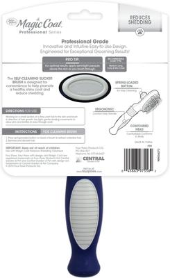 Show full view: Four Paws Magic Coat Professional Series Self-Cleaning Slicker Dog Brush, Blue, Large slide 9 of 12