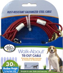 Four Paws Medium Weight Tie Out Cable, 30-ft slide 1 of 5