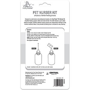 Four Paws Pet Nurser Bottles, 2-oz with brush