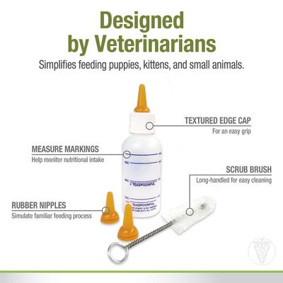 Show full view: Four Paws Pet Nurser Bottles, 2-oz with brush slide 4 of 10