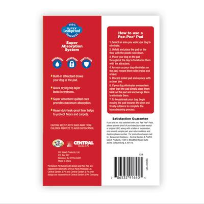 Show full view: Four Paws Pet Select Pee Pee Dog Pads, 22 x 22-in, 100 count slide 7 of 9