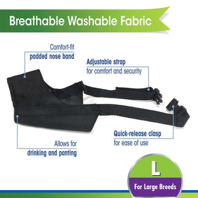 Show full view: Four Paws Quick-Fit Dog Muzzle, L slide 3 of 12