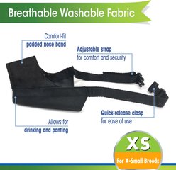 Four Paws Quick-Fit Dog Muzzle, X-Small slide 2 of 8