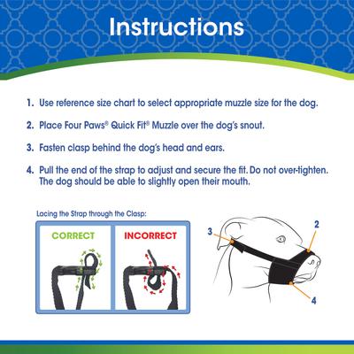Show full view: Four Paws Quick-Fit Dog Muzzle, X-Small slide 3 of 11