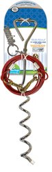 Four Paws Walk-About Spiral Tie-Out Stake for Dogs, 15-ft