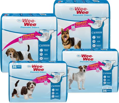 Show full view: Four Paws Wee-Wee Disposable Dog Diapers, Large/X-Large, 36 count slide 8 of 12