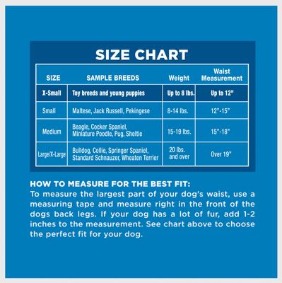 Show full view: Four Paws Wee-Wee Disposable Dog Diapers, X-Small, 36 count slide 6 of 13