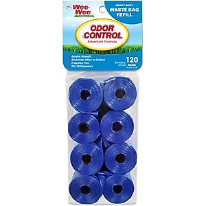 Four Paws Wee-Wee Outdoor Odor Control Heavy Duty Dog Waste Bags Refill Rolls, 120 count
