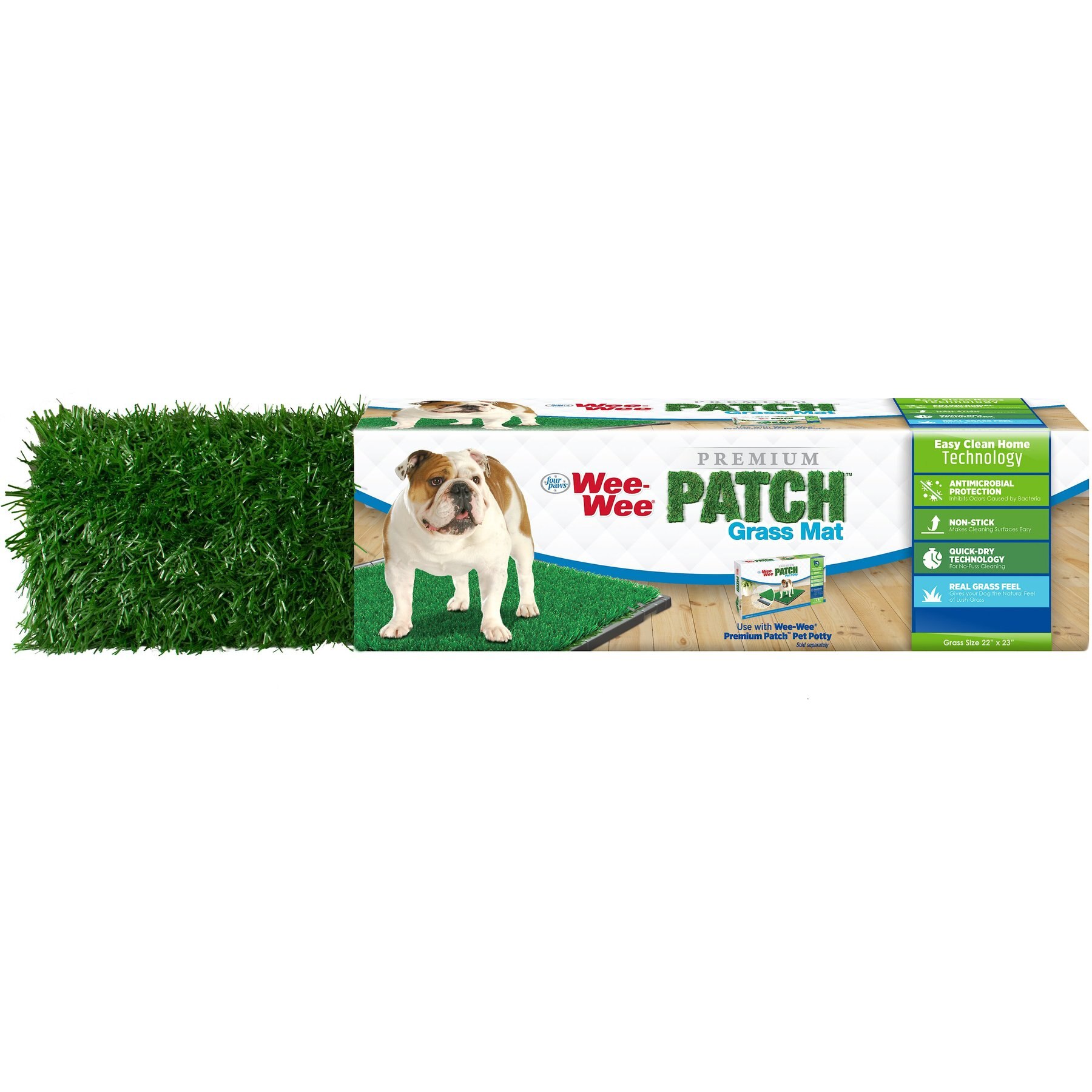 Four Paws Wee-Wee Premium Patch Grass Mat for Dogs, 22-in x 23-in
