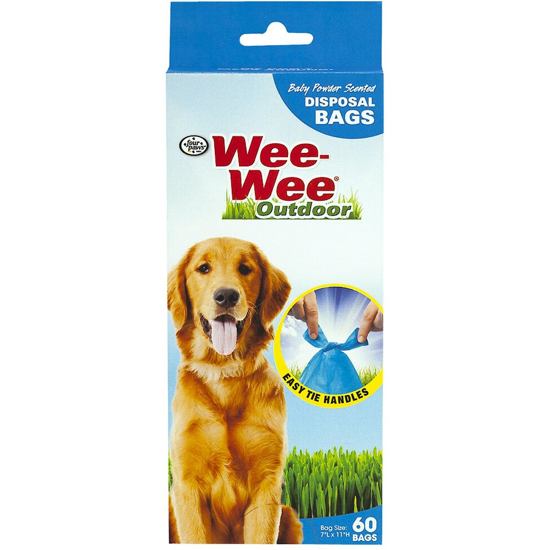 Four Paws Wee-Wee Scented Dog Waste Bags, 60 count