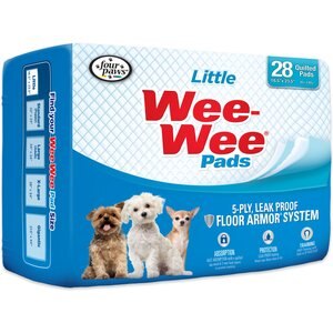 Four Paws Wee-Wee Superior Performance Little Dog Pee Pads, 16.5 x 23.5-in, 28 count