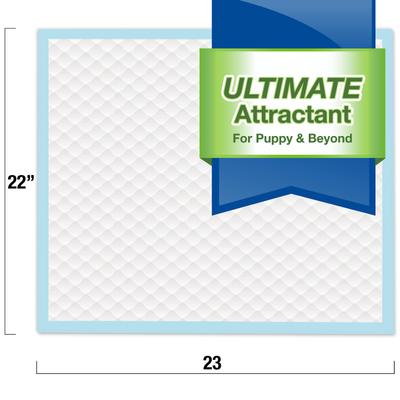 Show full view: Four Paws Wee-Wee Ultimate Attractant Dog Pee Pads, 22 x 23-in, Grass Scent, 10 count slide 2 of 9
