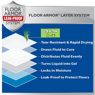 Show full view: Four Paws Wee-Wee Ultimate Attractant Dog Pee Pads, 22 x 23-in, Grass Scent, 10 count slide 5 of 9