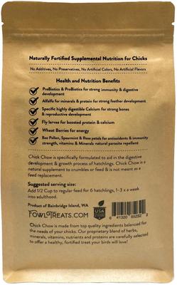 Show full view: Fowl Treats Chick Chow Crumbles Chicken Treats, 1.125-lb bag slide 2 of 3