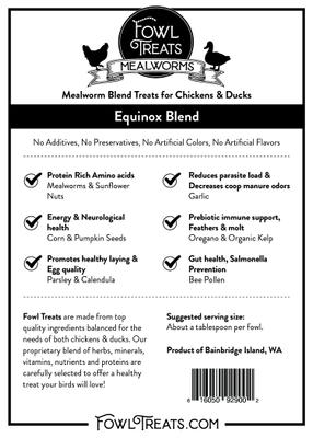Show full view: Fowl Treats Mealworm Blend Equinox Blend Chicken & Duck Treats, 2-lb bag slide 4 of 8