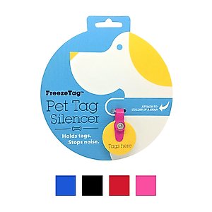 FreezeTag Pet Tag Holder, Pink