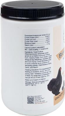 Show full view: Fresh Eggs Daily Brewers Yeast with Garlic Chicken & Duck Feeding Supplement, 16-oz jar slide 3 of 7