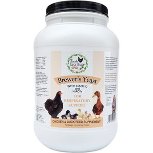 Fresh Eggs Daily Brewers Yeast with Garlic Chicken & Duck Feeding Supplement, 5-lb jar