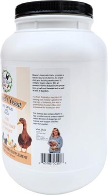 Show full view: Fresh Eggs Daily Brewers Yeast with Garlic Chicken & Duck Feeding Supplement, 5-lb jar slide 3 of 5