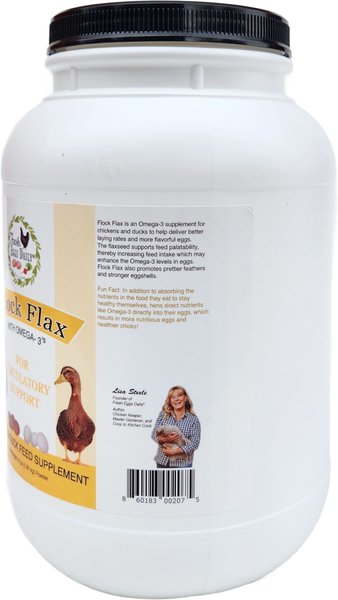 Fresh Eggs Daily Flock Flax Chicken & Duck Feed Supplement, 4-lb tub