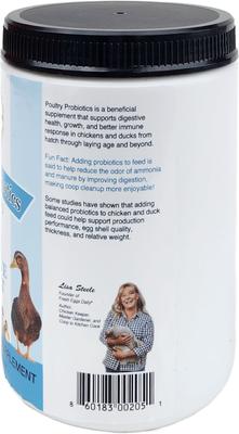 Show full view: Fresh Eggs Daily Poultry Probiotics Balanced Mix Chicken & Duck Supplement, 16-oz jar slide 2 of 5
