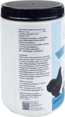 Show full view: Fresh Eggs Daily Poultry Probiotics Balanced Mix Chicken & Duck Supplement, 16-oz jar slide 3 of 5