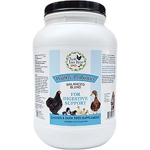 Fresh Eggs Daily Poultry Probiotics Balanced Mix Chicken & Duck Supplement, 6-lb jar