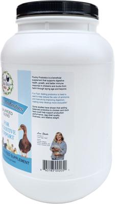 Show full view: Fresh Eggs Daily Poultry Probiotics Balanced Mix Chicken & Duck Supplement, 6-lb jar slide 2 of 5