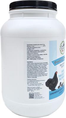 Show full view: Fresh Eggs Daily Poultry Probiotics Balanced Mix Chicken & Duck Supplement, 6-lb jar slide 3 of 5