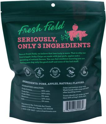 Show full view: Fresh Field Pork & Apple Non-GMO Jerky Dog Treats, 14-oz bag slide 3 of 5