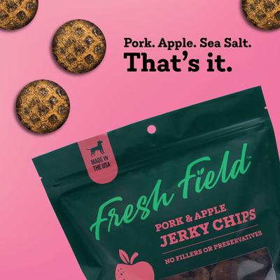 Show full view: Fresh Field Pork & Apple Non-GMO Jerky Dog Treats, 14-oz bag slide 5 of 5