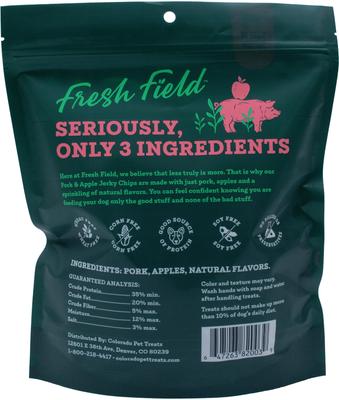 Show full view: Fresh Field Pork & Apple Non-GMO Jerky Dog Treats, 5-oz bag slide 3 of 5