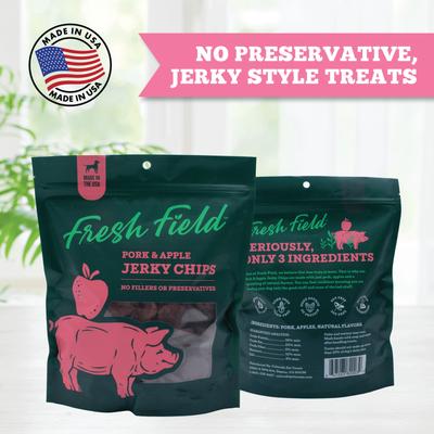 Show full view: Fresh Field Pork & Apple Non-GMO Jerky Dog Treats, 5-oz bag slide 4 of 5