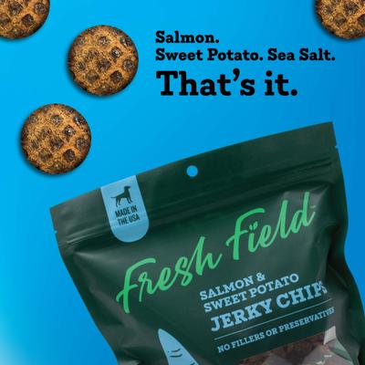 Show full view: Fresh Field Salmon & Sweet Potato Non-GMO Jerky Dog Treats, 14-oz bag slide 5 of 6
