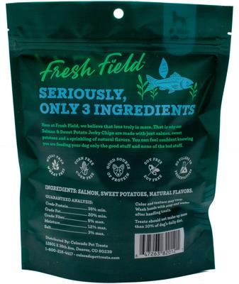 Show full view: Fresh Field Salmon & Sweet Potato Non-GMO Jerky Dog Treats, 5-oz bag slide 3 of 4