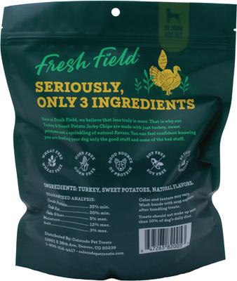 Show full view: Fresh Field Turkey & Sweet Potato Non-GMO Jerky Dog Treats, 14-oz bag slide 3 of 6