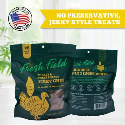 Show full view: Fresh Field Turkey & Sweet Potato Non-GMO Jerky Dog Treats, 14-oz bag slide 4 of 6