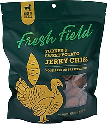 Fresh Field Turkey & Sweet Potato Non-GMO Jerky Dog Treats, 5-oz bag