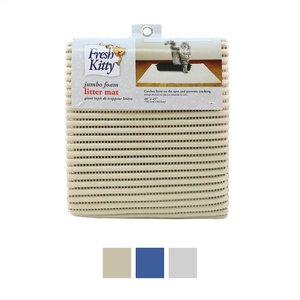 Fresh Kitty Jumbo Foam Cat Litter Mat, Tan
