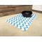 Show in main carousel: Fresh Kitty Jumbo Foam Chevron Cat Litter Mat, Blue & White slide 3 of 5