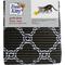 Show in main carousel: Fresh Kitty Jumbo Foam Quatrefoil Cat Litter Mat, Black & White slide 1 of 5