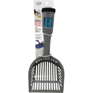 Fresh Kitty Large Deluxe Cat Litter Scoop with Waste Bag Handle