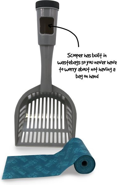 Show full view: Fresh Kitty Large Deluxe Cat Litter Scoop with Waste Bag Handle slide 3 of 7