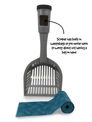 Show full view: Fresh Kitty Large Deluxe Cat Litter Scoop with Waste Bag Handle slide 3 of 7